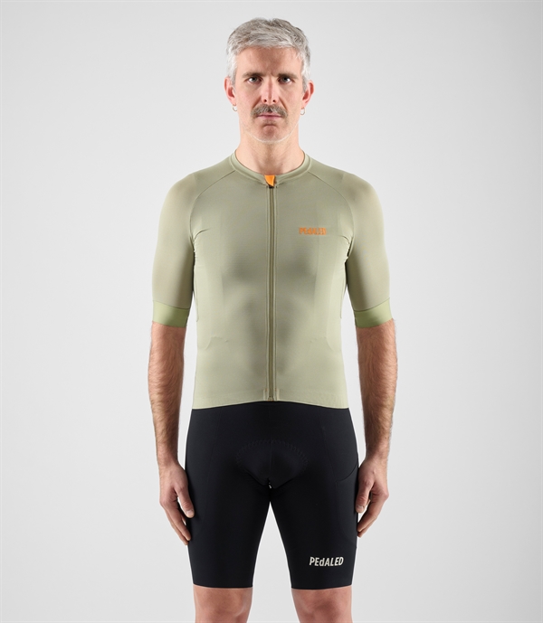 PEdALED Element Lightweight Jersey - Olive Green